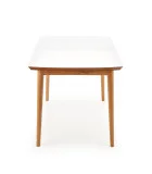 BRADLEY FOLDING TABLE - MATTE WHITE, LEGS - LEFKAS OAK order